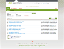 Tablet Screenshot of flashappointments.crmdesk.com